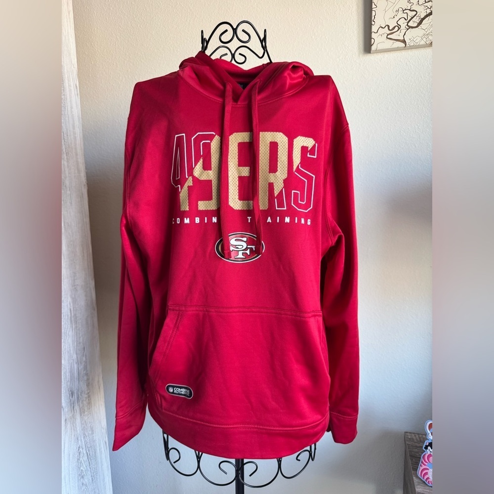 NFL Red  49ersTeam Apparel Hoodie